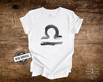Libra Zodiac Graphic Tee: Unisex Cotton Astrology Shirt