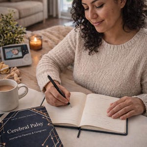 Cerebral Palsy Parent Journal - Caregiver Mental Health & Advocacy Log - Guided Reflection Book - Special Needs Parents - CP Diagnosis Gift