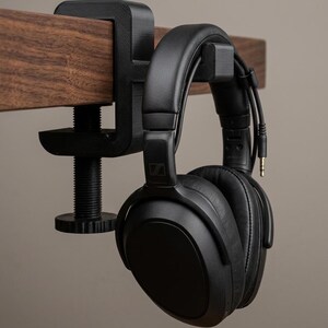 Headphone Stand Adjustable C Clamp for Desk Organization – Gift for Gamers and Audio Enthusiasts