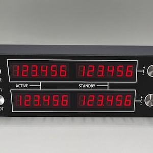 Flight Simulator Radio Panel: LED Display Cockpit Controller