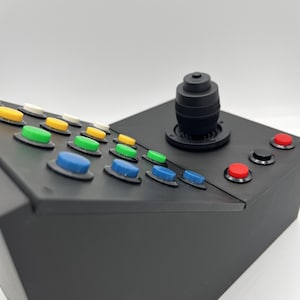 Top side profile of the Farming Simulator Button Box showcasing its design and shape.