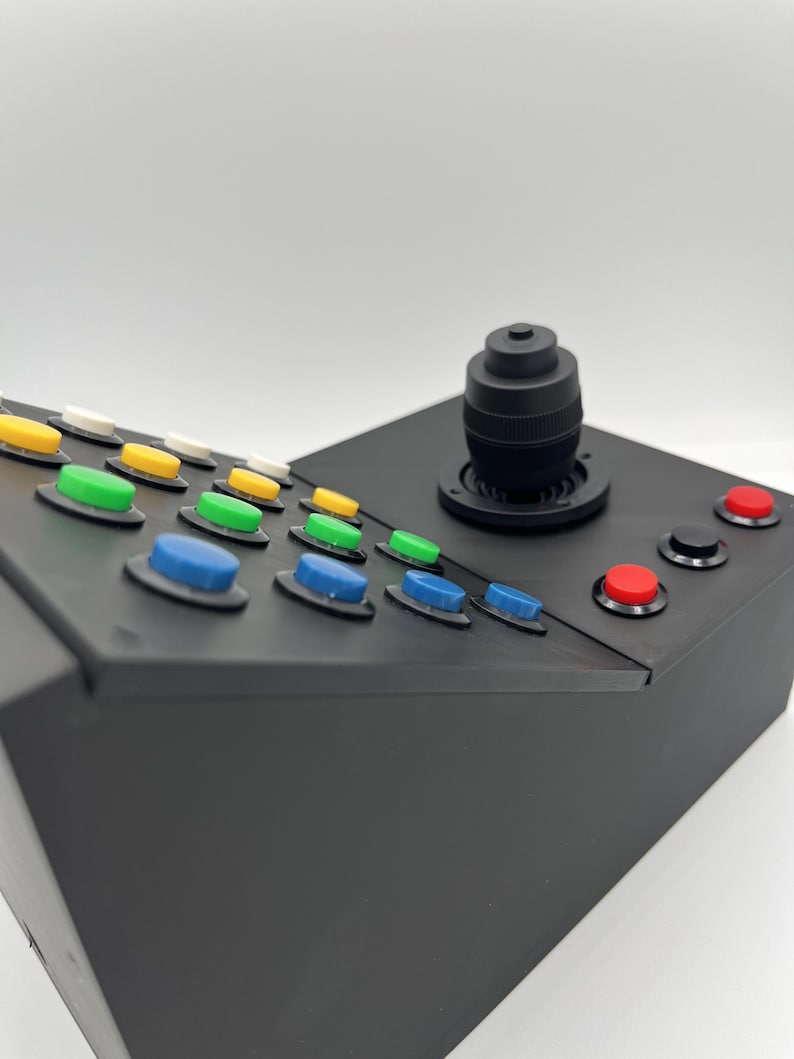 Top side profile of the Farming Simulator Button Box showcasing its design and shape.