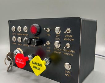 Truck Simulator Button Box: LED Backlight, USB Control Panel
