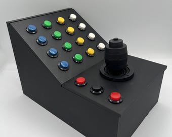 PC USB 28 Functions Button Box for Sim Racing Flight