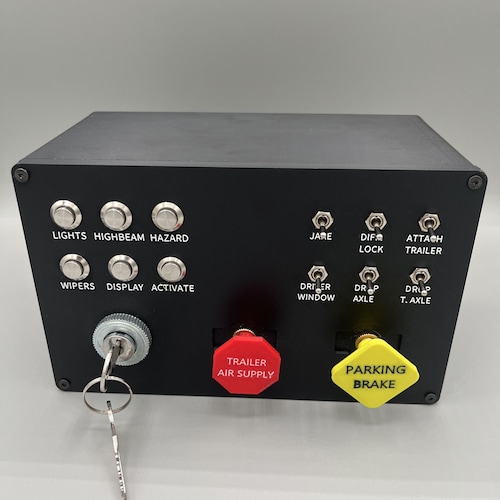 Truck Simulator Button Box | Heavy-duty USB Control Panel for ATS