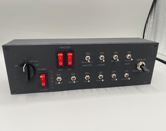 フライトシミュレーター用ボタンボックス – PC用USBスイッチパネル