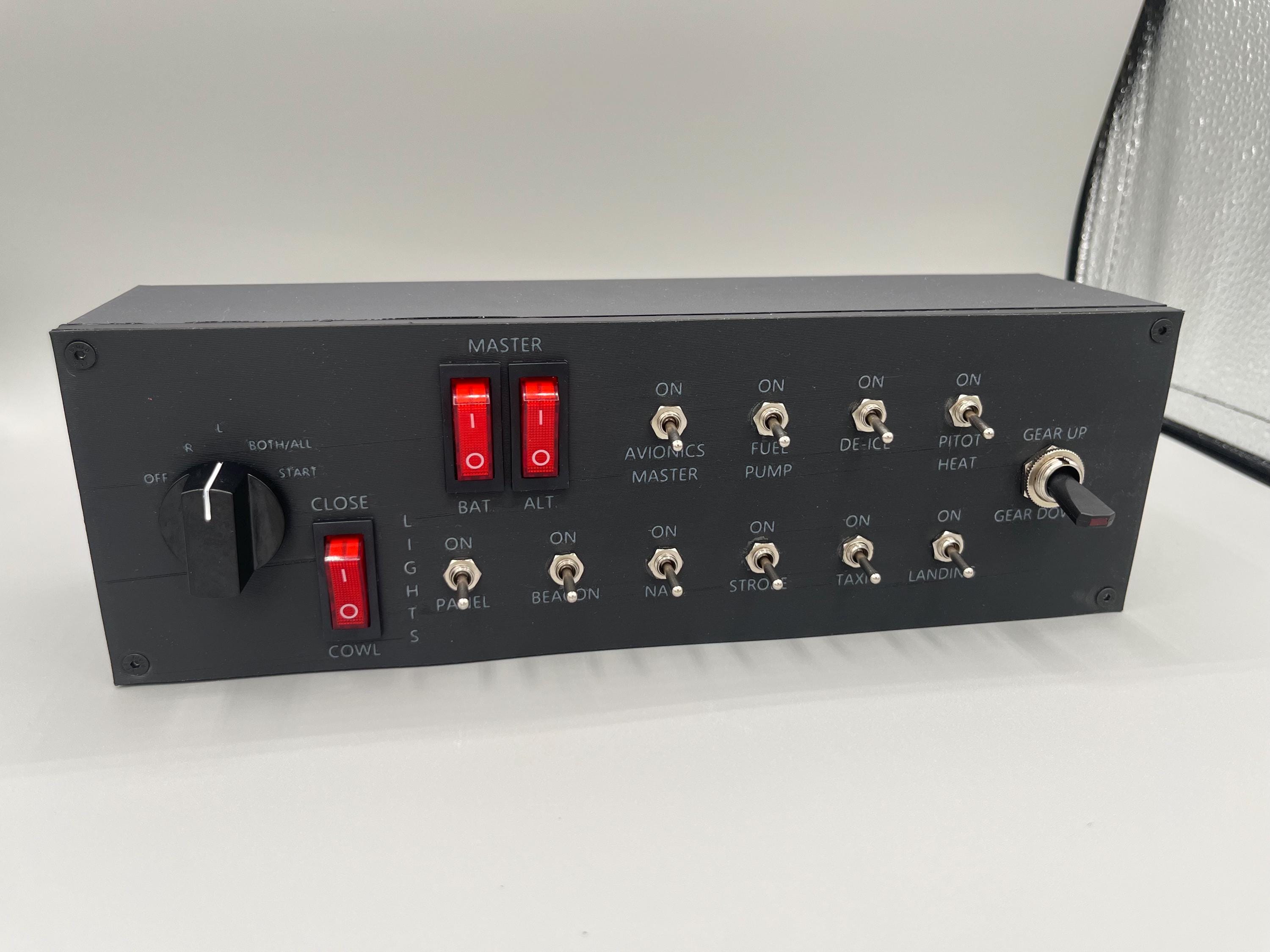 USB Flight Simulator Switch Panel: MSFS, X-plane, DCS, Elite Dangerous ...