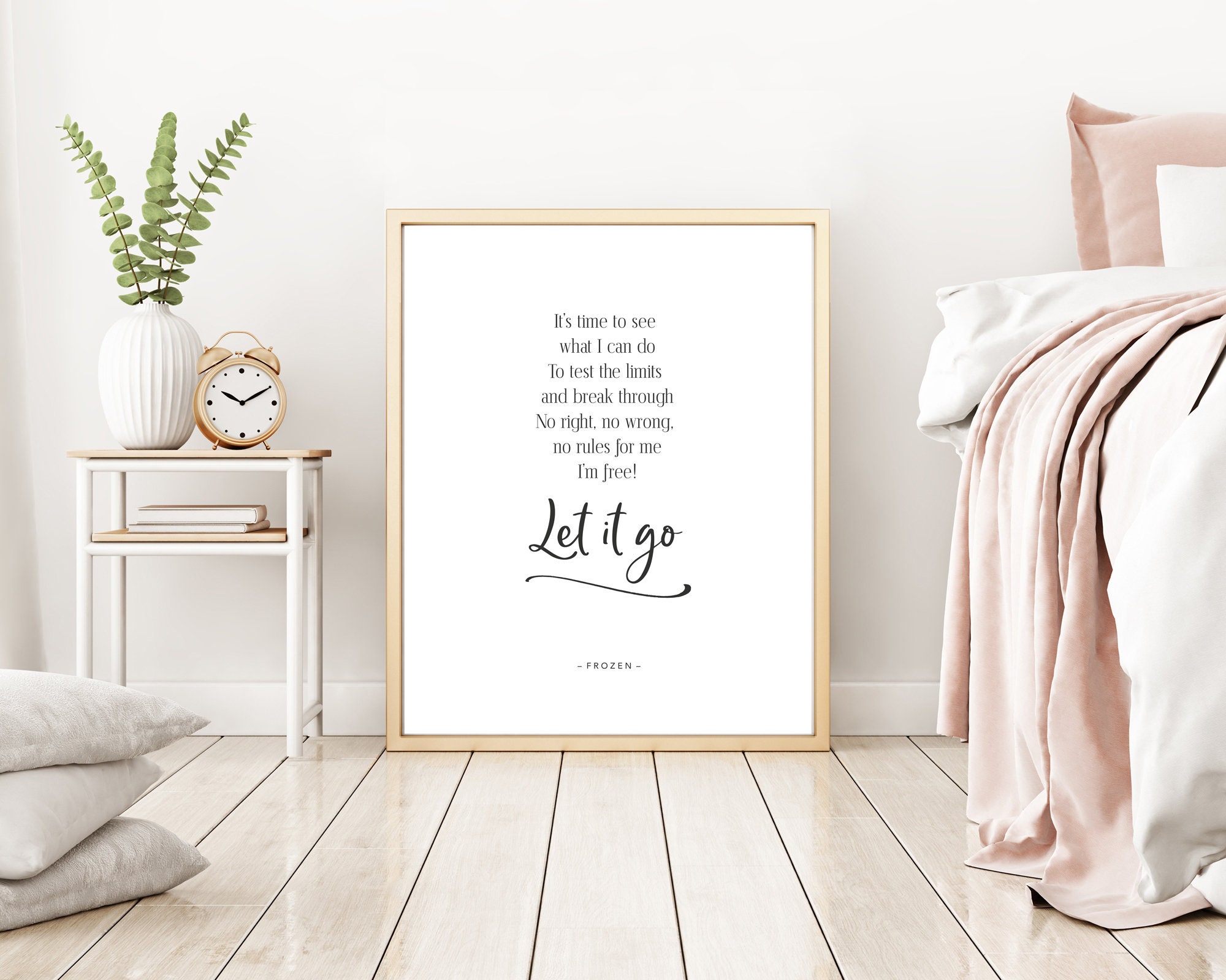 Let It Go, Frozen Movie Music Lyrics, Printable Wall Art, Frozen Quote ...