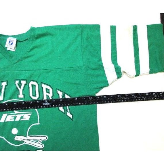 VTG New York Jets Adult Shirt Large Single Stitch… - image 4