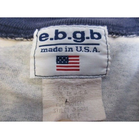 Vintage EBGB Sweatshirt Adult Large 90s USA Flag … - image 5