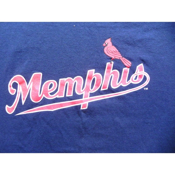 Vintage Memphis Redbirds Shirt Adult Large Short … - image 2