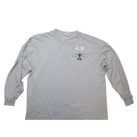 VTG 90s Y2K Saint Ann Catholic School P.E Shirt A… - image 2