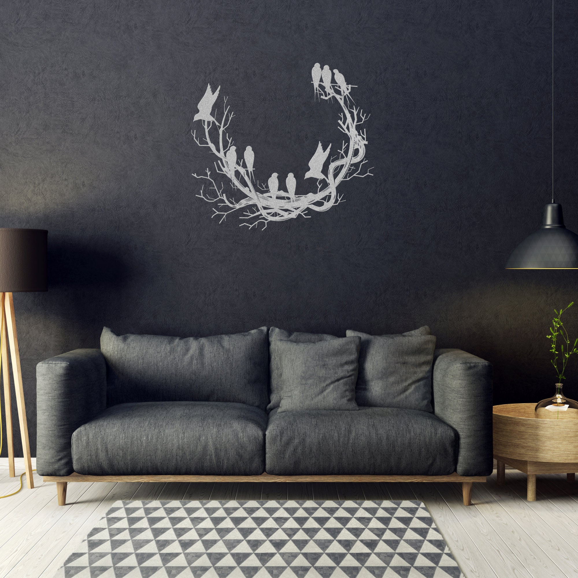 Birds Metal Wall Art Nature Decor Wildlife Metal Wall Art Etsy