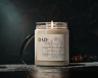 Scented Soy Candle, 9oz Dad Father's Day  Dad father's day Gift
