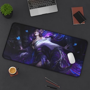 Spirit Blossom Morgana Desk Mat | League of legends | Morgana | Gaming Desk Mat | Gift Desk Mat | 3 Different Sizes Desk Mat