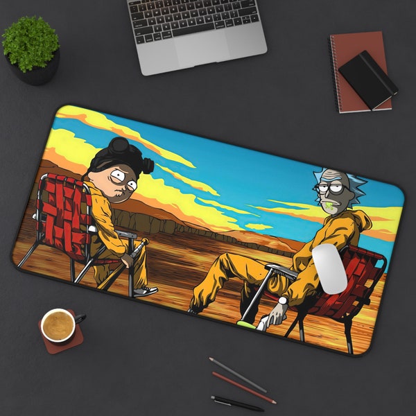 Tapis de bureau Breaking Bad de Rick & Morty | Tapis de bureau 3 tailles différentes