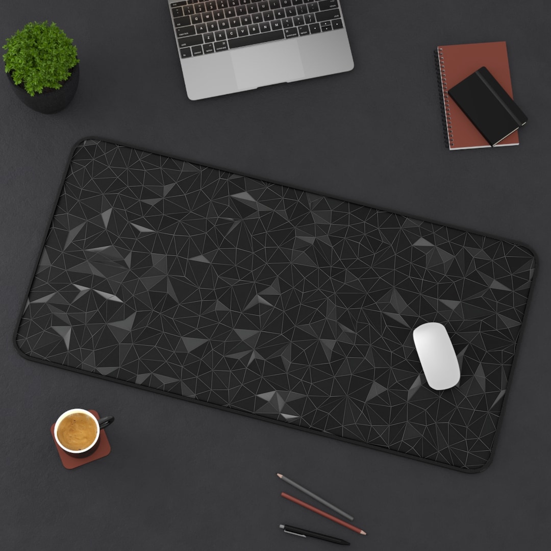 Monochrome Digital Abstract Desk Mat | 3 Different Sizes Desk Mat - Etsy