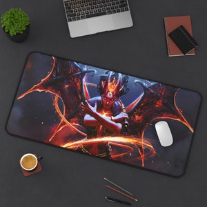 Queen of Pain Arcana Desk Mat | Gaming Desk Mat | Dota 2 Desk Mat | 3 Different Sizes Desk Mat | Game Gift Desk Mat
