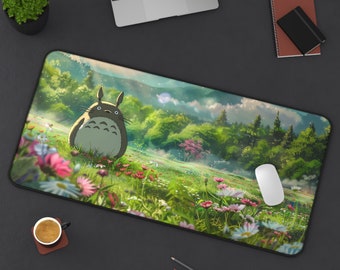 Totoro Desk Mat | My Neighbor Totoro | Anime Desk Mat | Gift Desk Mat | 3 Different Sizes Desk Mat