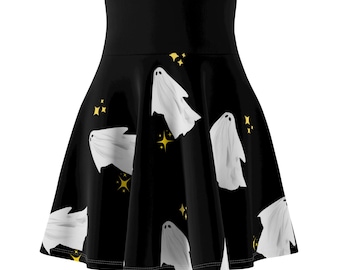 Ghost Skater Skirt, Women's Halloween Party Costume