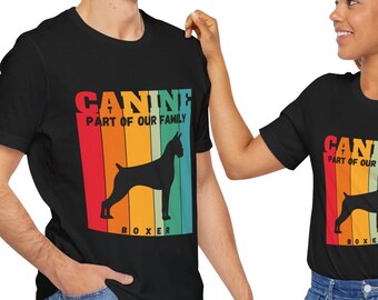Boxer Dog tee-regenboog tee-Hond Eigenaar T shirt-Unisex tee-klassieke unisex jersey korte mouw tee-cadeau voor hondenliefhebbers-Canine