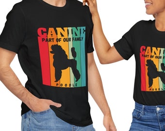 Poedel Hond tee-regenboog tee-Hond Eigenaar T shirt-Unisex tee-klassieke unisex jersey korte mouw tee-cadeau voor hondenliefhebbers-Canine