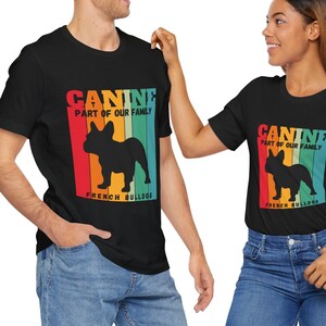 French Bulldog Dog tee-rainbow tee-Dog Owner&#39;s T shirt-Unisex tee-classic unisex jersey short sleeve tee-gift for dog lovers-Canine