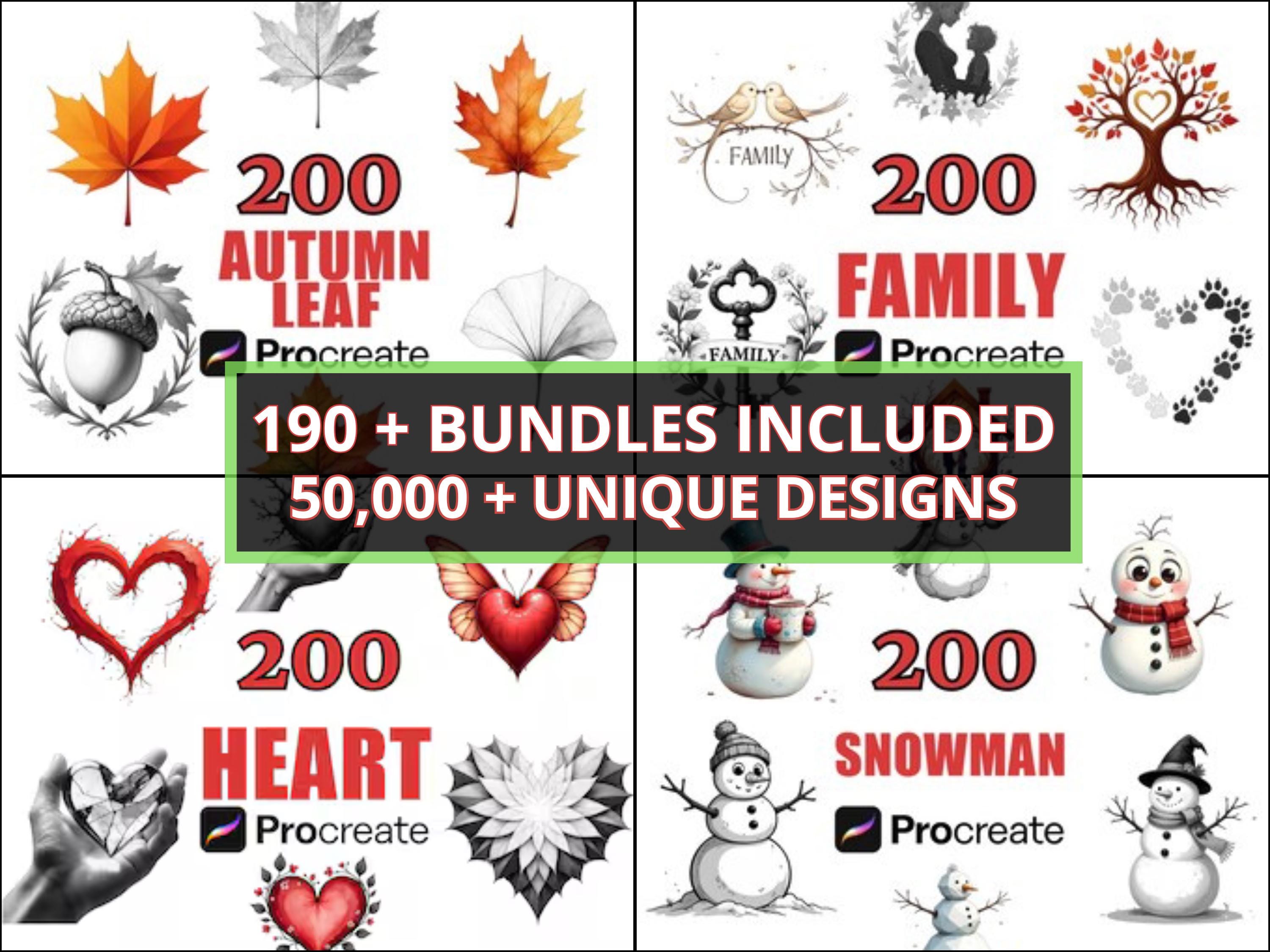 50,000+ Procreate Tattoo Stamps & Brushes Mega Bundle | Flash Designs ...