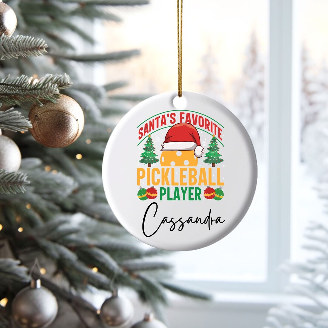 Pickleball Ornament, Personalized, Pickleball Gifts, Christmas Ornament, Etsy