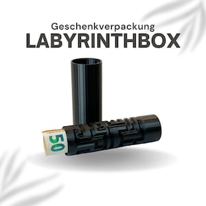 Geheimbox Puzzle 3D Druck – Rätsel Geschenkbox mit Labyrinth – Denkspiel & Versteck – Geschenk für Männer und Frauen – Escape Room Box