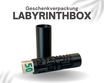 Geheimbox Puzzle 3D Druck – Rätsel Geschenkbox mit Labyrinth – Denkspiel & Versteck – Geschenk für Männer und Frauen – Escape Room Box