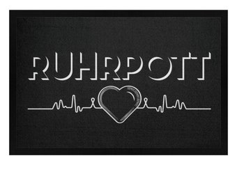 I love RuhrPOTT - Fußmatte