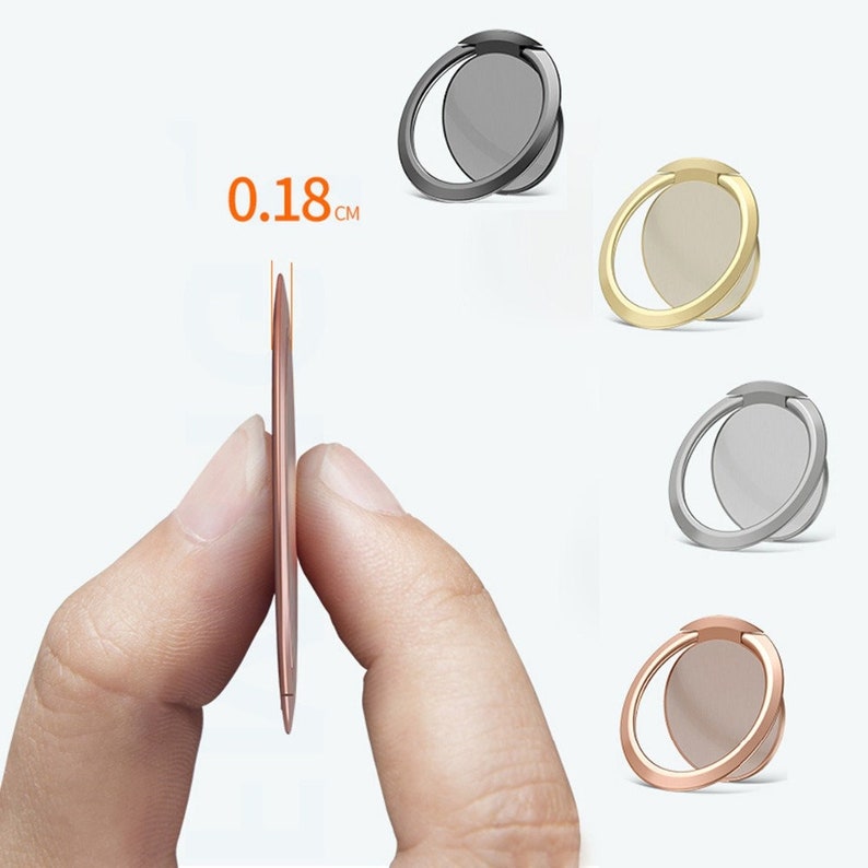 Handy Smartphone Ring Halter Ultradünn 360 grad drehbar Handyring Fingerhalter image 2