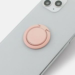 Handy Smartphone Ring Halter Ultradünn 360 grad drehbar Handyring Fingerhalter Rosa