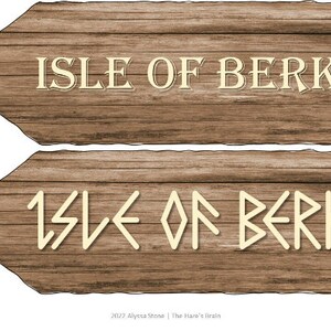 Storybook Directional Signs (printable) - Wood Background - Etsy
