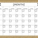 Blank **editable** Monthly Calendar--burlap - Etsy