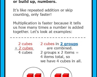 Multiplication Introduction & Tables - Aqua