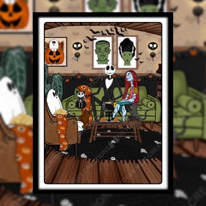 Ghostie And Friends Spooky Night In (kunstdruk)
