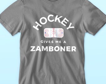 Mens Funny Hockey Lover Shirt, Sports Fan Tee, Gift for Him
