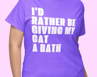 Cat Lover Shirt, Pet Owner Gift Tee 100% Cotton