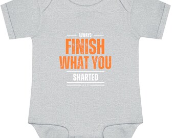 Inspirational boy's baby bodysuit – 100% cotton
