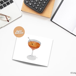 Cartolina di saluti / Manhattan Martini