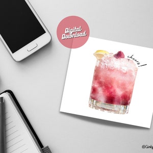 À votre santé Carte postale | Crush Framboise