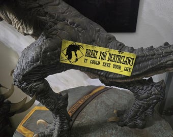 Adesivo para para-choque "Freie para Deathclaws" - NOVA VERSÃO BRILHANTE - Inspirado em Fallout
