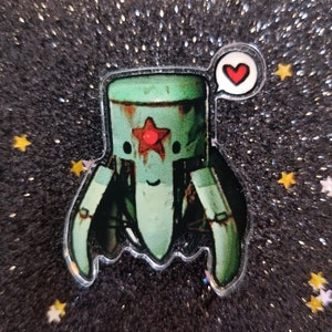 Recalibrated Liberator inspired acrylic pin - Fallout 76