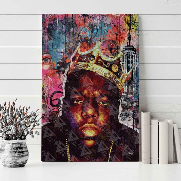 Notorous Bg Poster, Bgge Smalls Poster, 90s Rap Poster, Pop Art