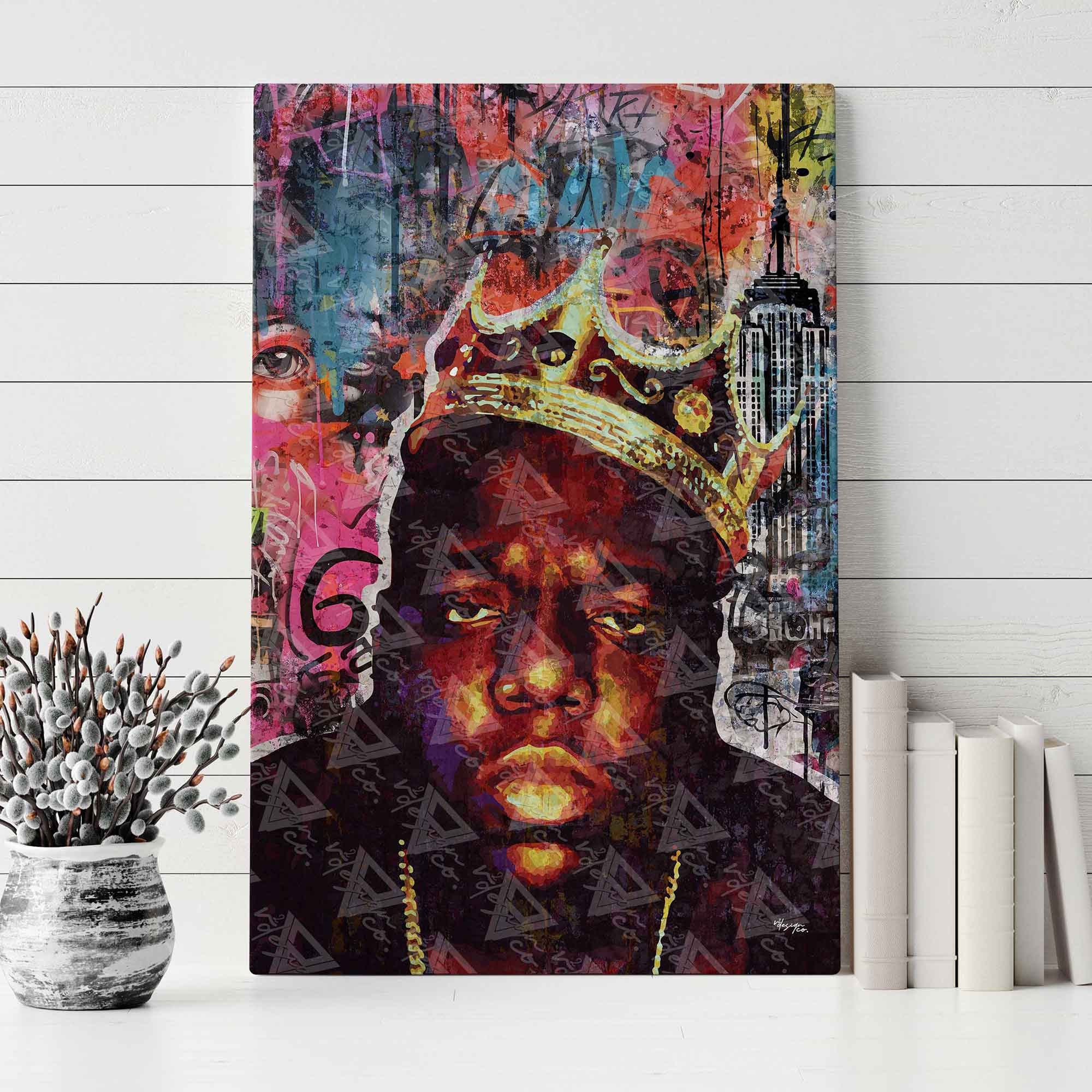 Rappers Notorious BIG Biggie Smalls & Sean Combs Art Wall Poster - POSTER  20x30
