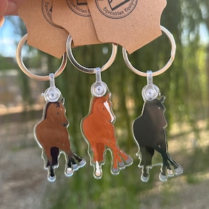 Dressage Horse Keychain