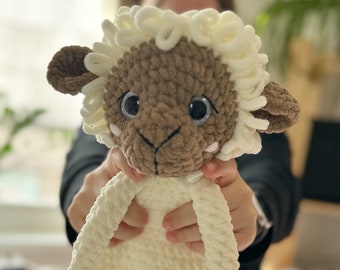 The Ultimate Fluffy Sheep Plushie for Cozy Comfort! Amigurumi Plush toy . Perfect for esater and as an sleeping companion.