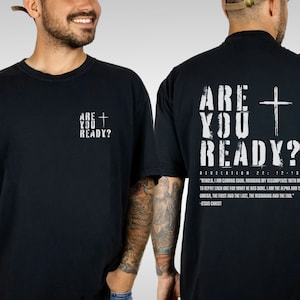 Men&#39;s Christian Shirt, Comfort Colors Shirt, Vintage Wash Faith Based Shirts, Revelation Shirt, Jesus Apparel, Jesus is Coming Shirt